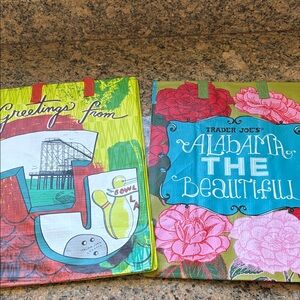 Trader Joe's Alabama  and New JerseyTote Bags
